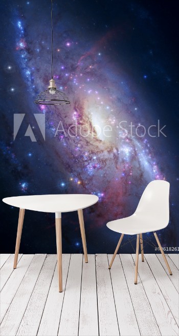 Picture of Spiral galaxy in deep space Elements of image furnished by NASA